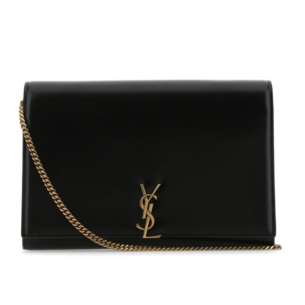 Saint Laurent Kate Logo Plaque Crossbody Bag